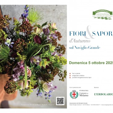 Fiori e sapori d’autunno sul Naviglio Grande –  Domenica 5 ottobre 2025
