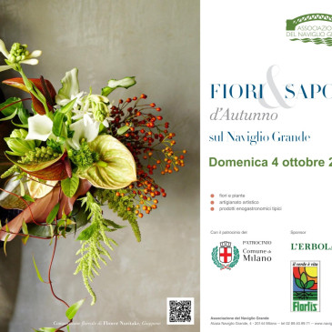 Fiori e sapori sul Naviglio Grande – Domenica 4 ottobre 2026